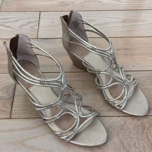 Gold Isola Wedge Sandals